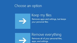 Windows Refresh PC Setting