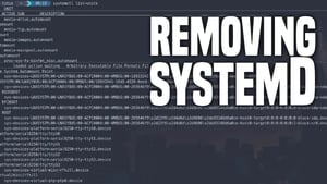 Removing SystemD from Linux
