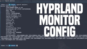 Hyprland Monitor Config