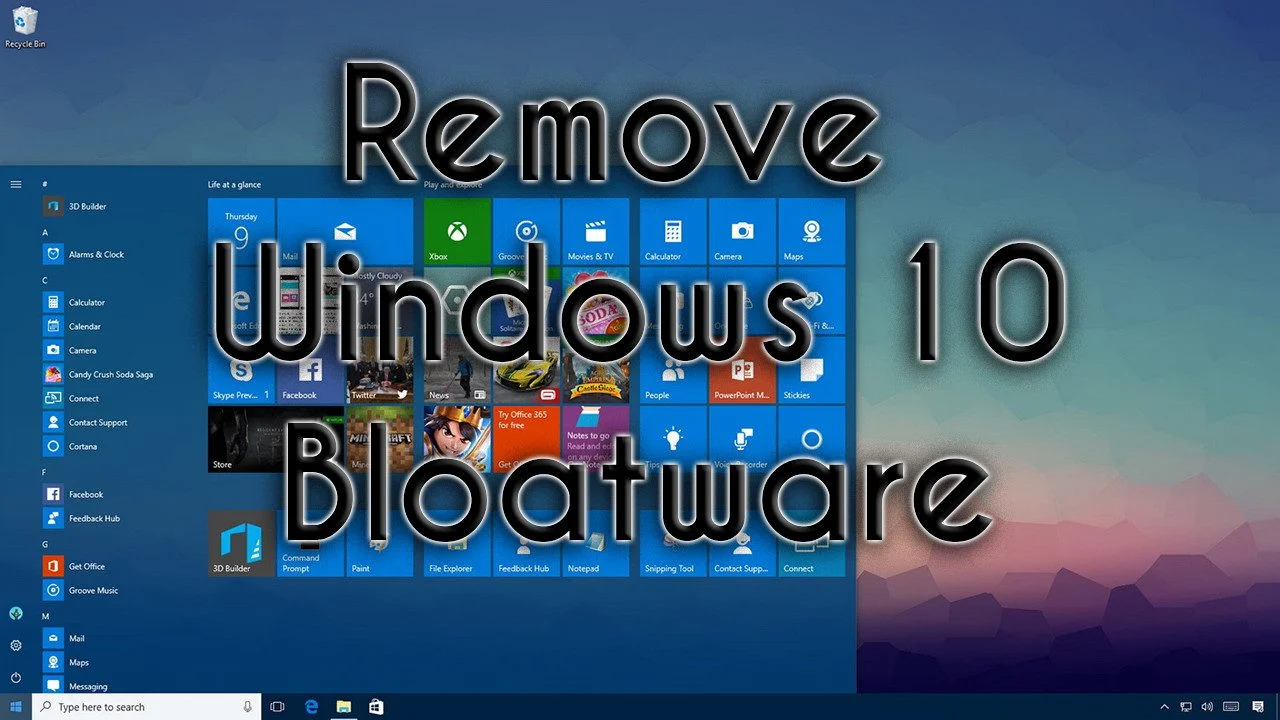 Debloat Windows 10